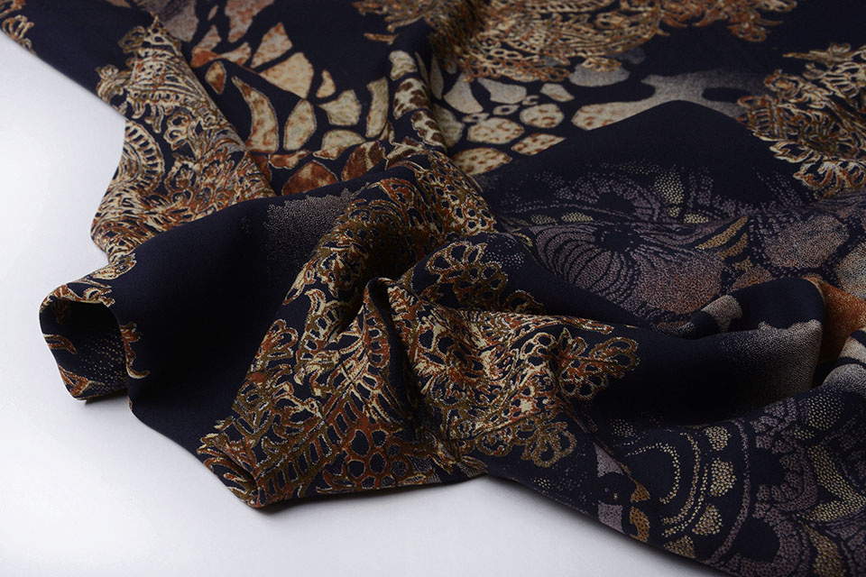 100% Viskose Indischer Orientalischer Brique