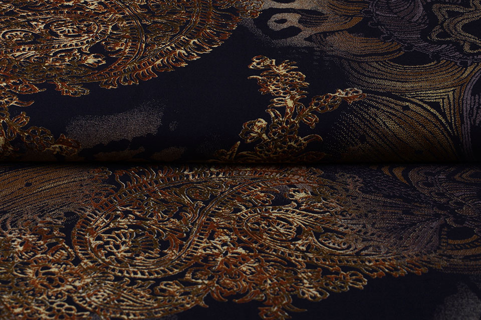 100% Viscose Indian Oriental Brique