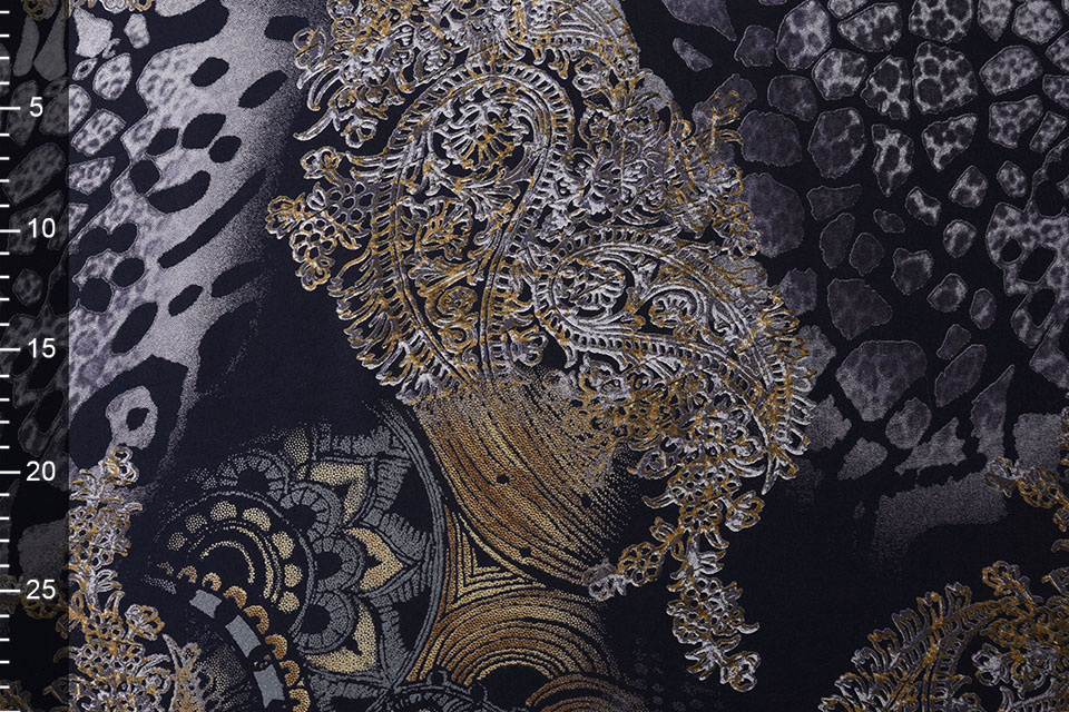 100% Viscose Indian Oriental Lila