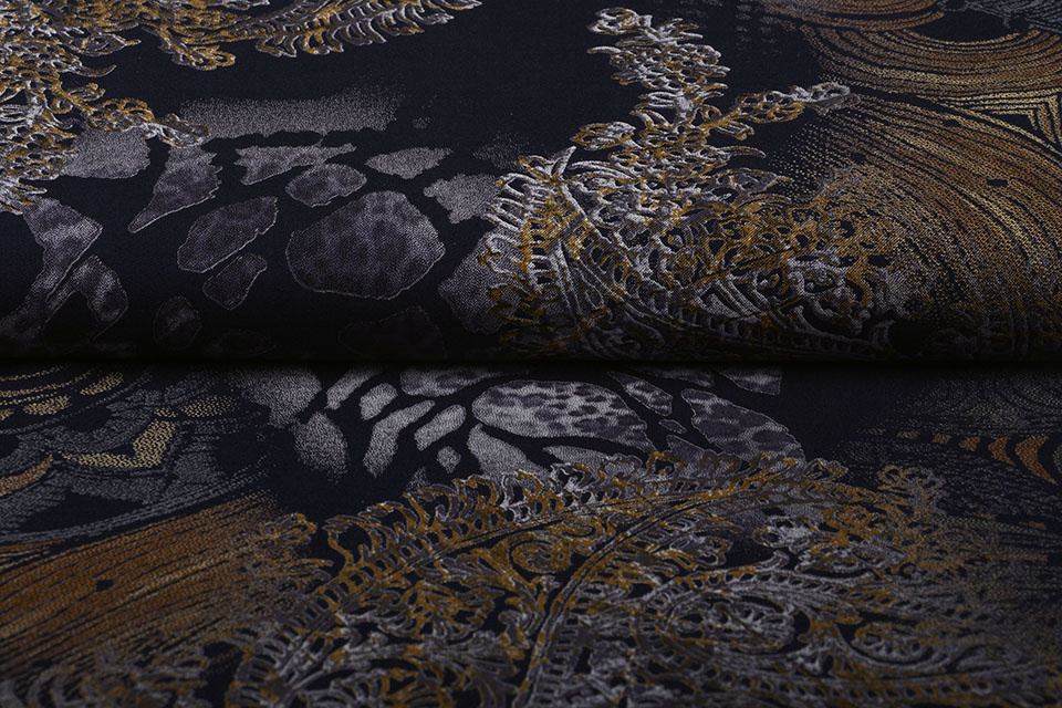 100% Viscose Indian Oriental Lila