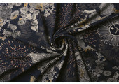 100% Viscose Flores Unicas Taupe