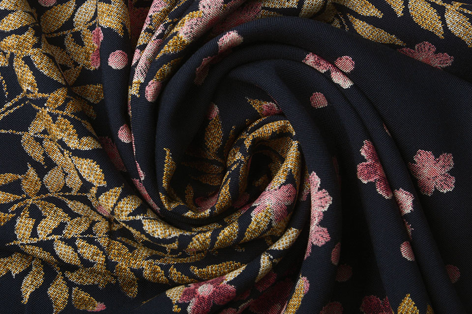 100% Viscose Bloesem Tak Roze