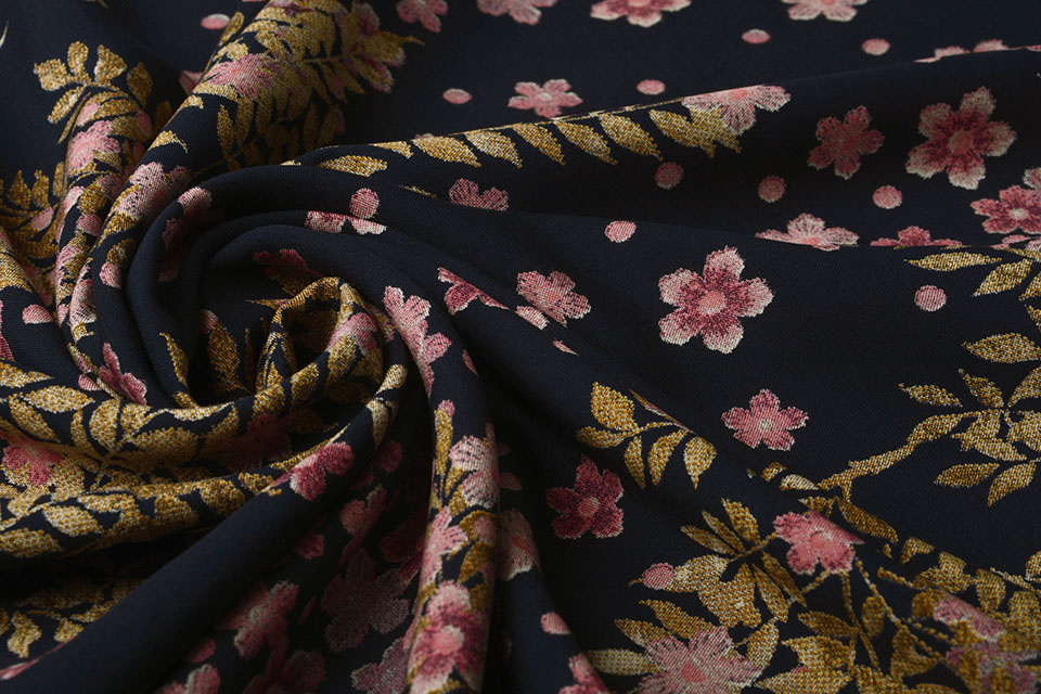 100% Viscose Bloesem Tak Roze