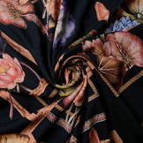 100% Viscose Waterlelie Roze