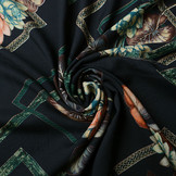 100% Viscose Water Lily Green