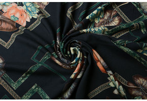 100% Viscose Water Lily Green