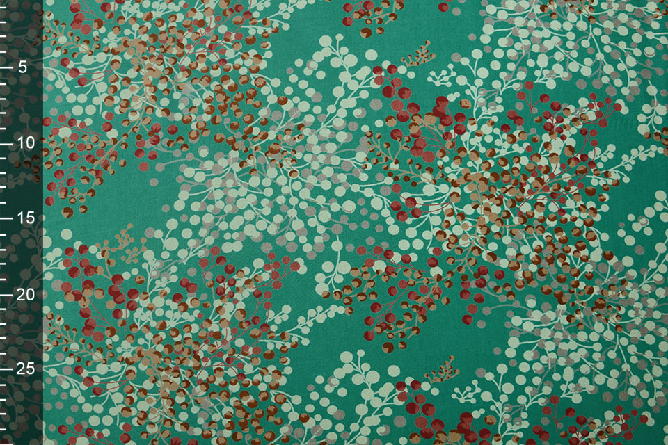 100% Viscose Vlierbes Groen