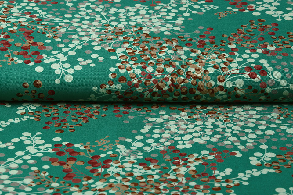 100% Viscose Vlierbes Groen