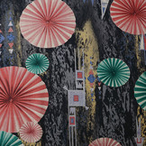 100% Viscose Parasol Red Green