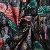 100% Viscose Parasol Rood Groen