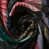 100% Viscose Parasol Rood Groen