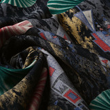 100% Viscose Parasol Red Green