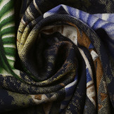 100% Viscose Parasol Blauw Groen