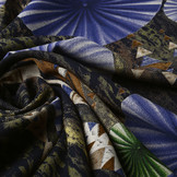 100% Viscose Parasol Blue Green