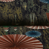 100% Viscose Parasol Red Blue