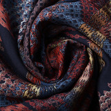 100% Viscose Baldosas Red