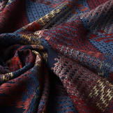 100% Viscose Baldosas Red