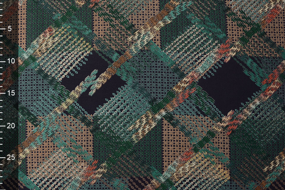 100% Viscose Baldosas Green