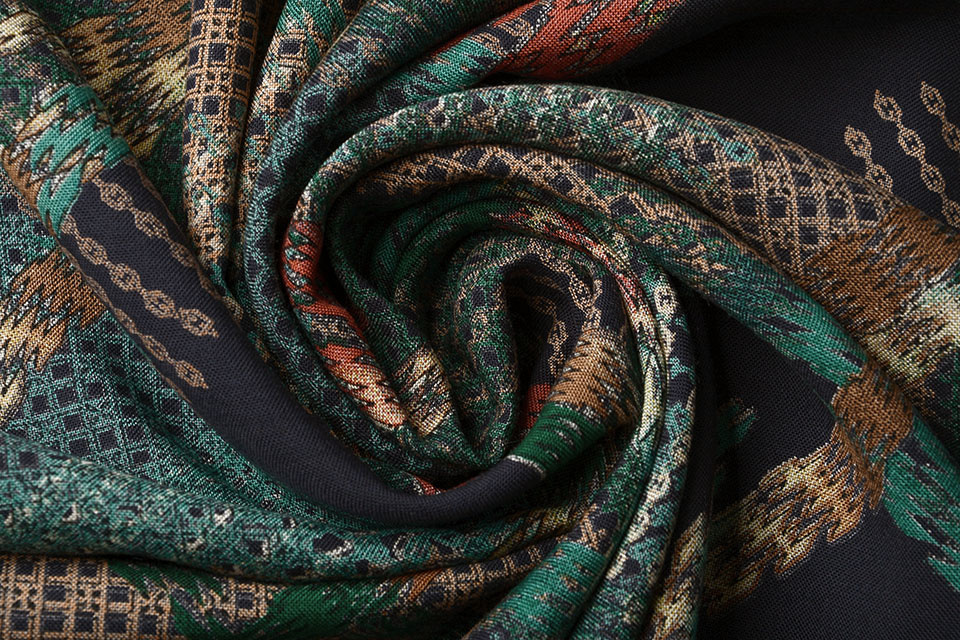 100% Viscose Baldosas Green