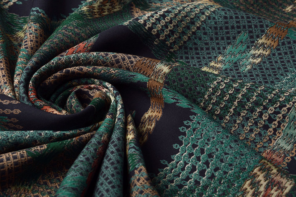 100% Viscose Baldosas Green