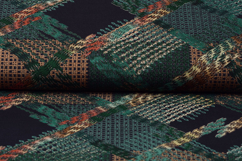 100% Viscose Baldosas Green