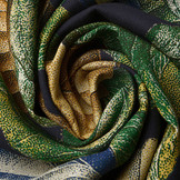 100% Viscose Bustani Leaves Multi 1