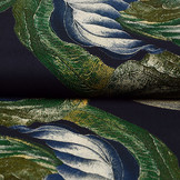 100% Viscose Bustani Leaves Multi 1