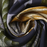 100% Viscose Bustani Bladeren Multi 3