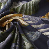 100% Viscose Bustani Leaves Multi 3