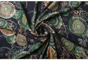 100% Viscose Círculos Multi 2