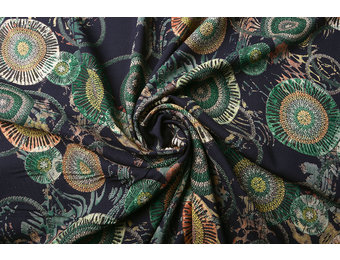 100% Viscose Círculos Multi 2