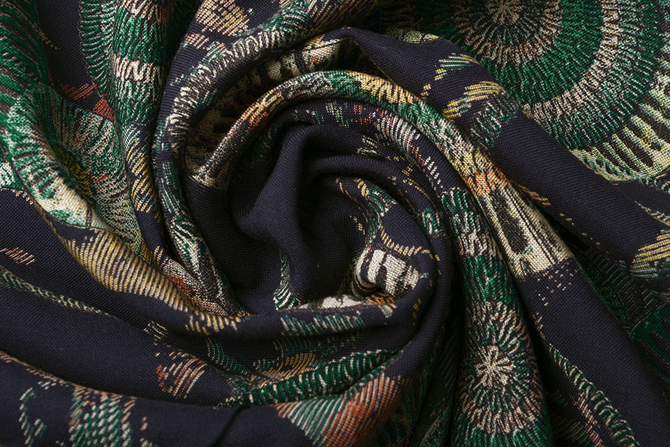 100% Viscose Círculos Multi 2