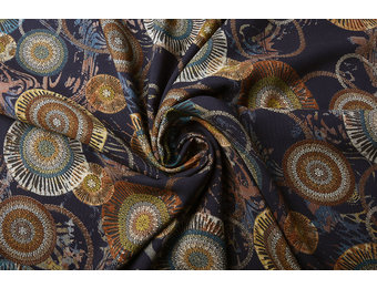 100% Viskose Círculos Multi 3