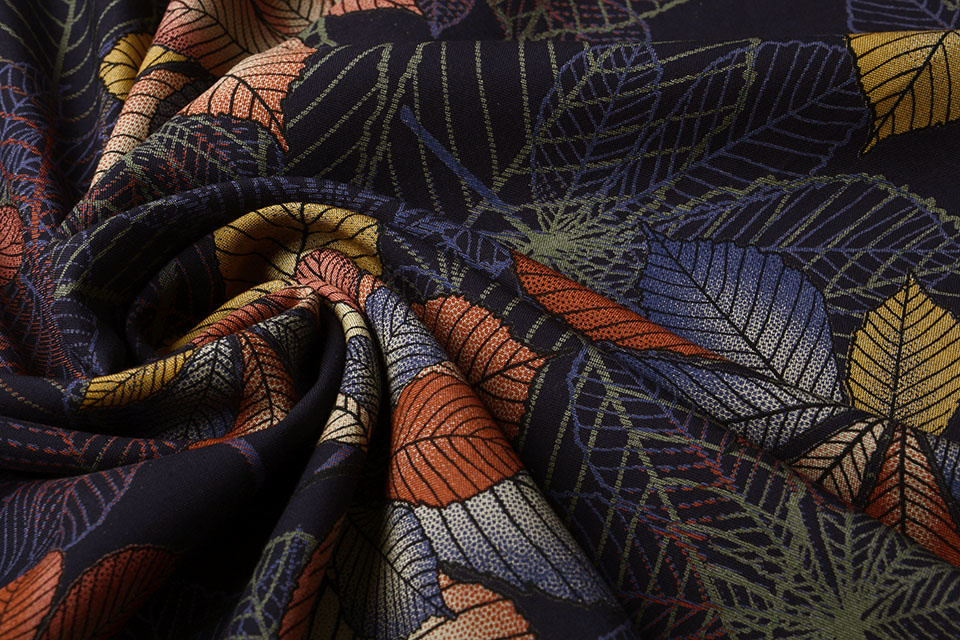 100% Viscose Kastanjeblad Multi 1