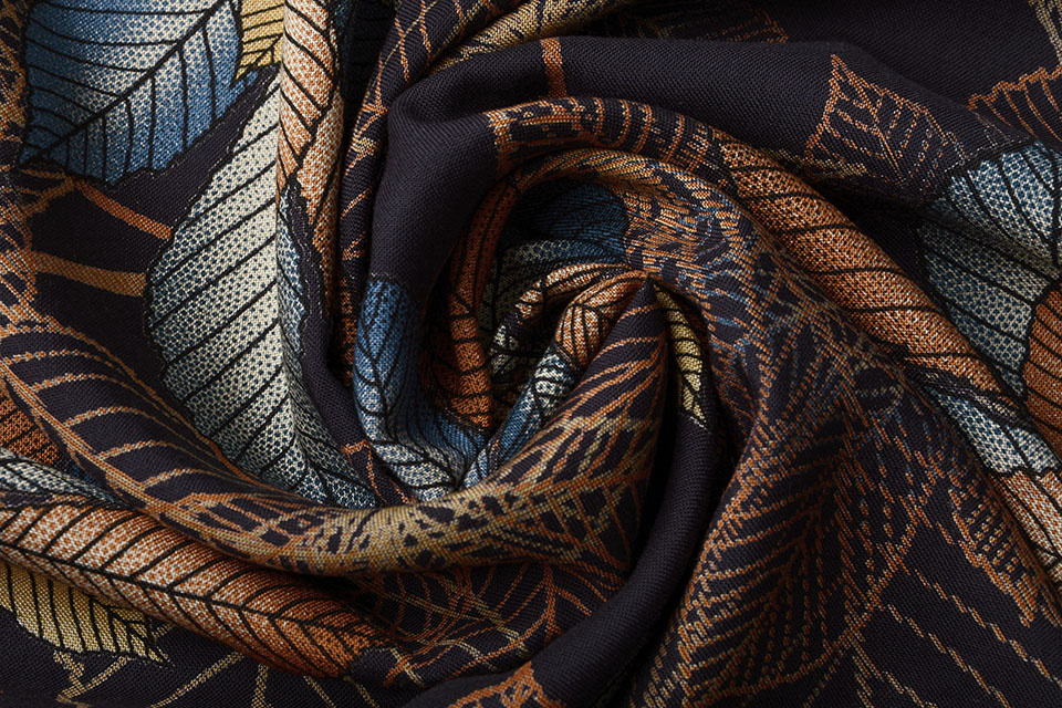 100% Viscose Kastanjeblad Multi 3