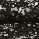Jersey Crepe Tarnmotiv Multi Schwarz