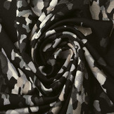 Jersey Crepe Camouflage Multi Black