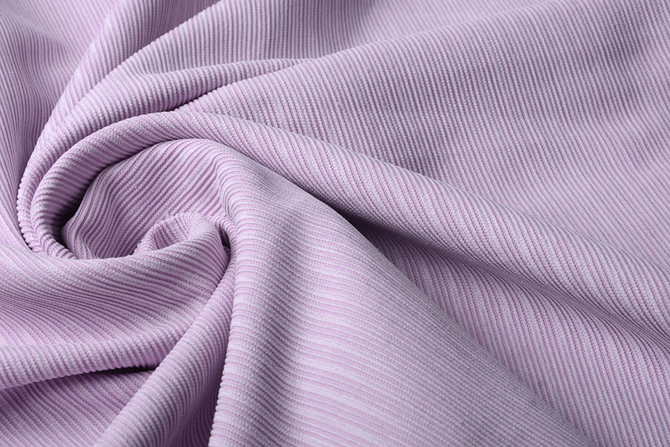 Fancy Corduroy Rib Stof Lila
