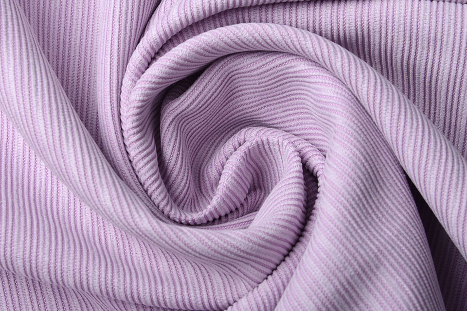 Fancy Corduroy Rib Stof Lila