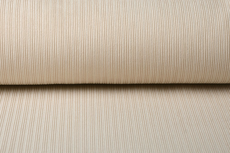 Fancy Cord-Rippstoff Champagne Beige