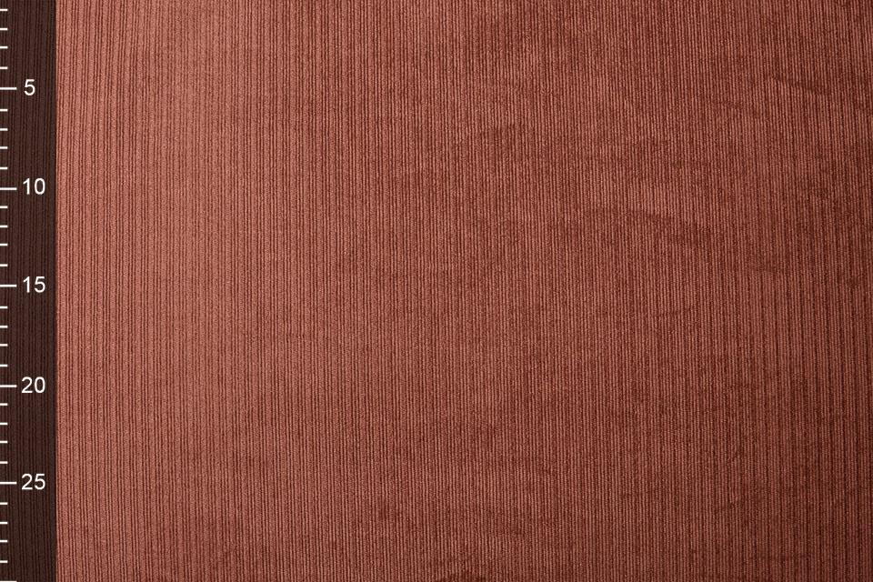 Fancy Corduroy Rib Fabric Brique