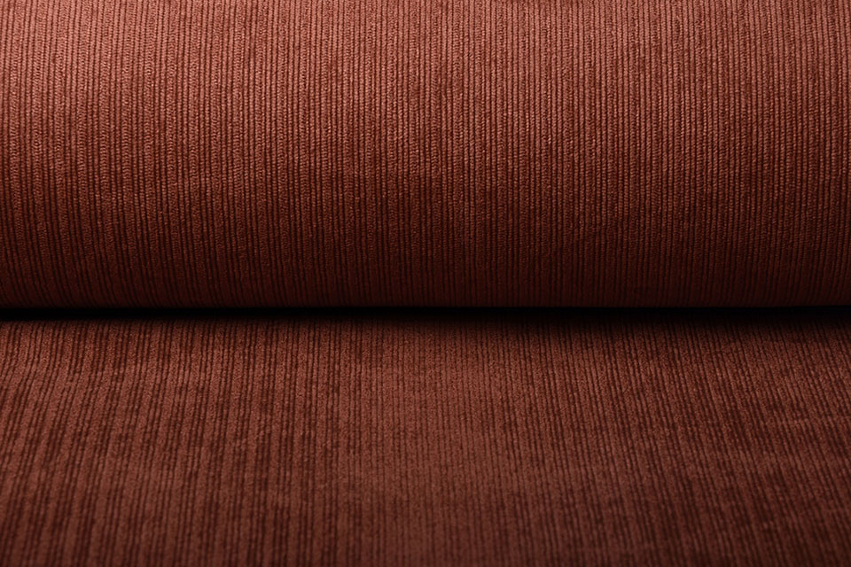 Fancy Corduroy Rib Fabric Brique