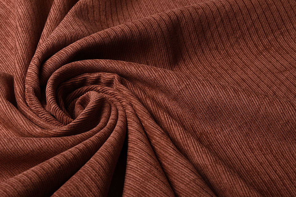 Fancy Corduroy Rib Fabric Brique
