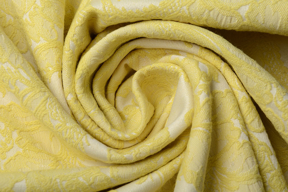 Geweven Jacquard Delilah Geel
