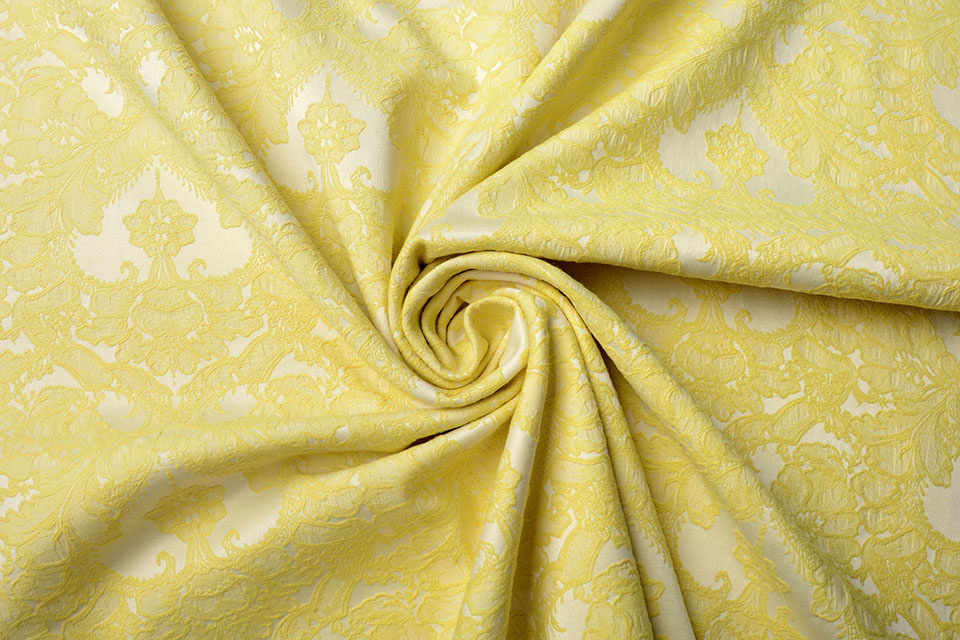 Geweven Jacquard Delilah Geel
