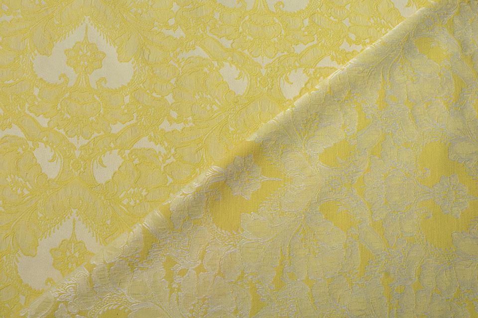 Geweven Jacquard Delilah Geel