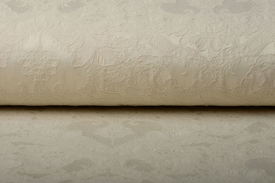 Gewebte Jacquardstoffe Delilah Creme