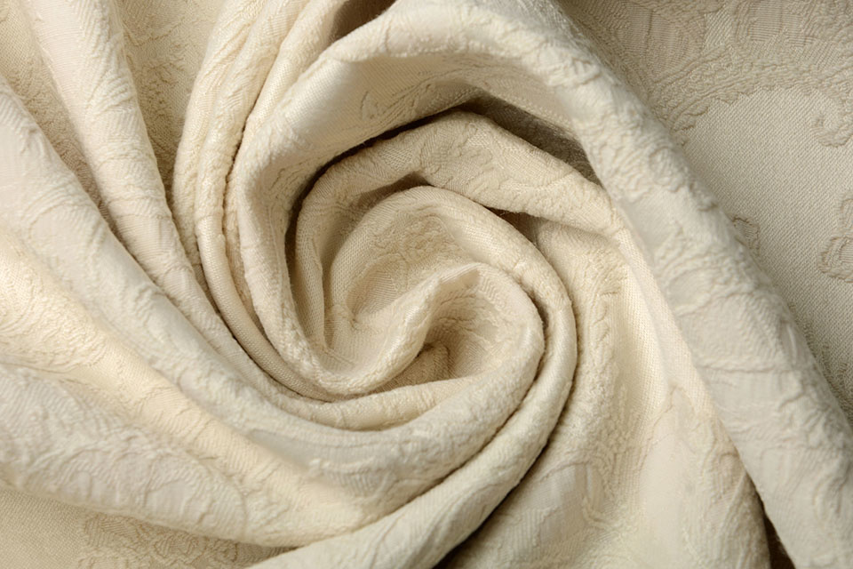 Gewebte Jacquardstoffe Delilah Creme