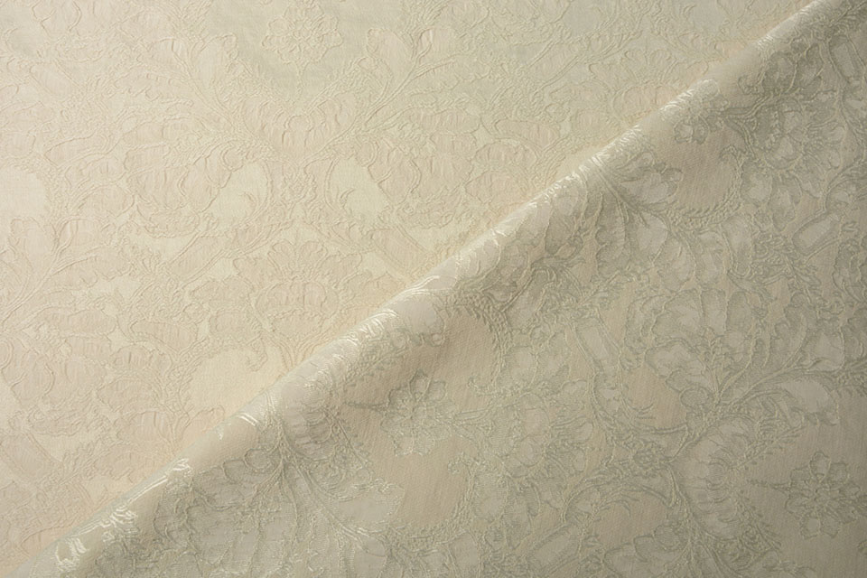 Gewebte Jacquardstoffe Delilah Creme