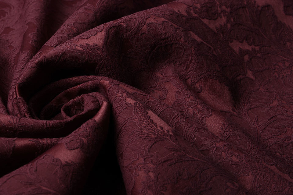 Geweven Jacquard Delilah Bordeaux